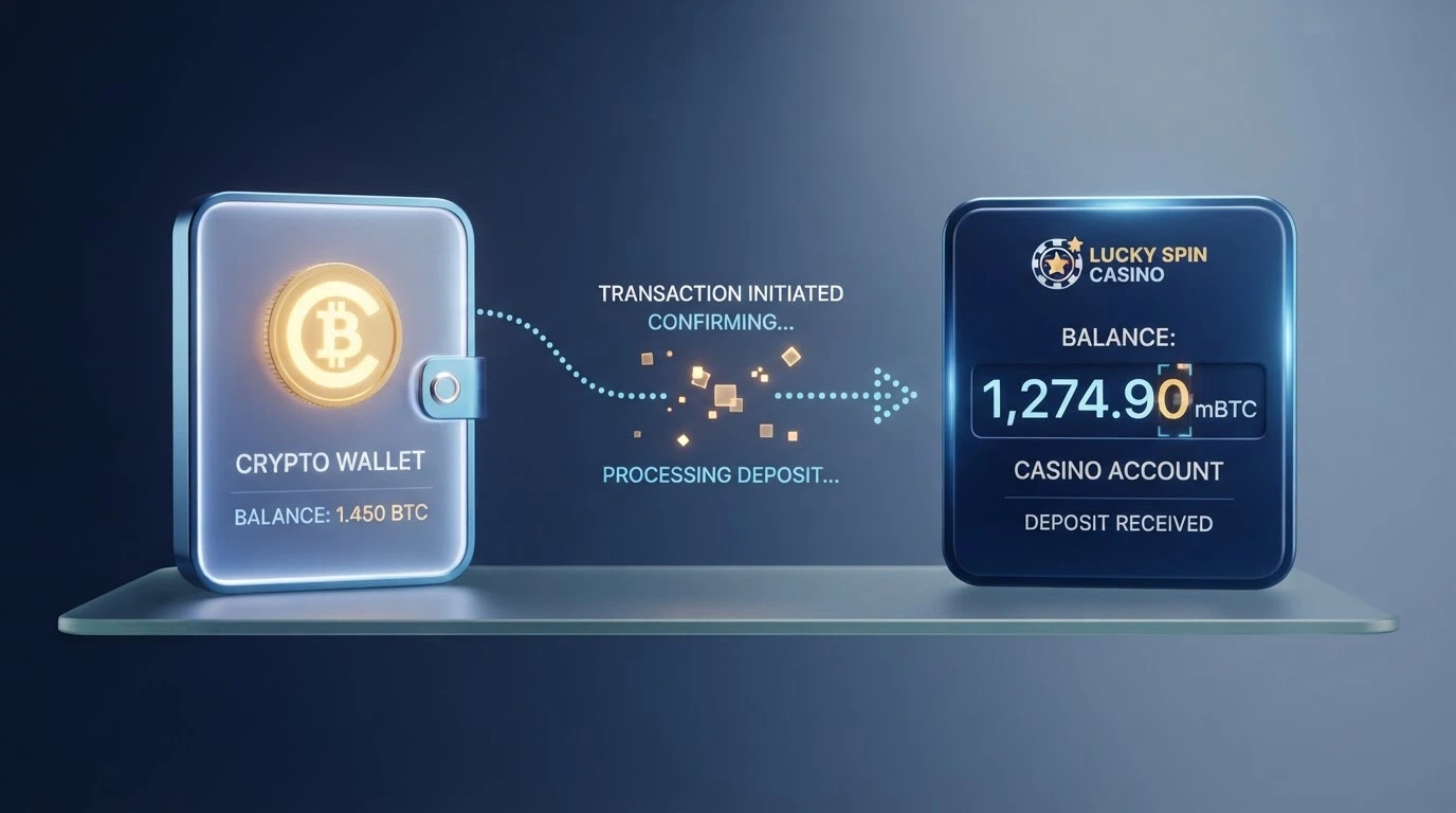 Diagrama del flujo de una transacción BNB desde un monedero personal hasta el saldo del casino