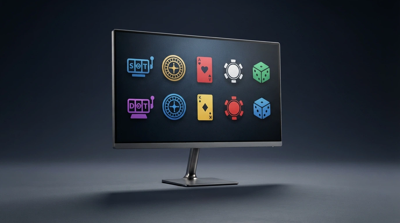 Una pantalla dividida que muestra los logotipos de los diez operadores revisados alineados sobre una mesa de juego virtual