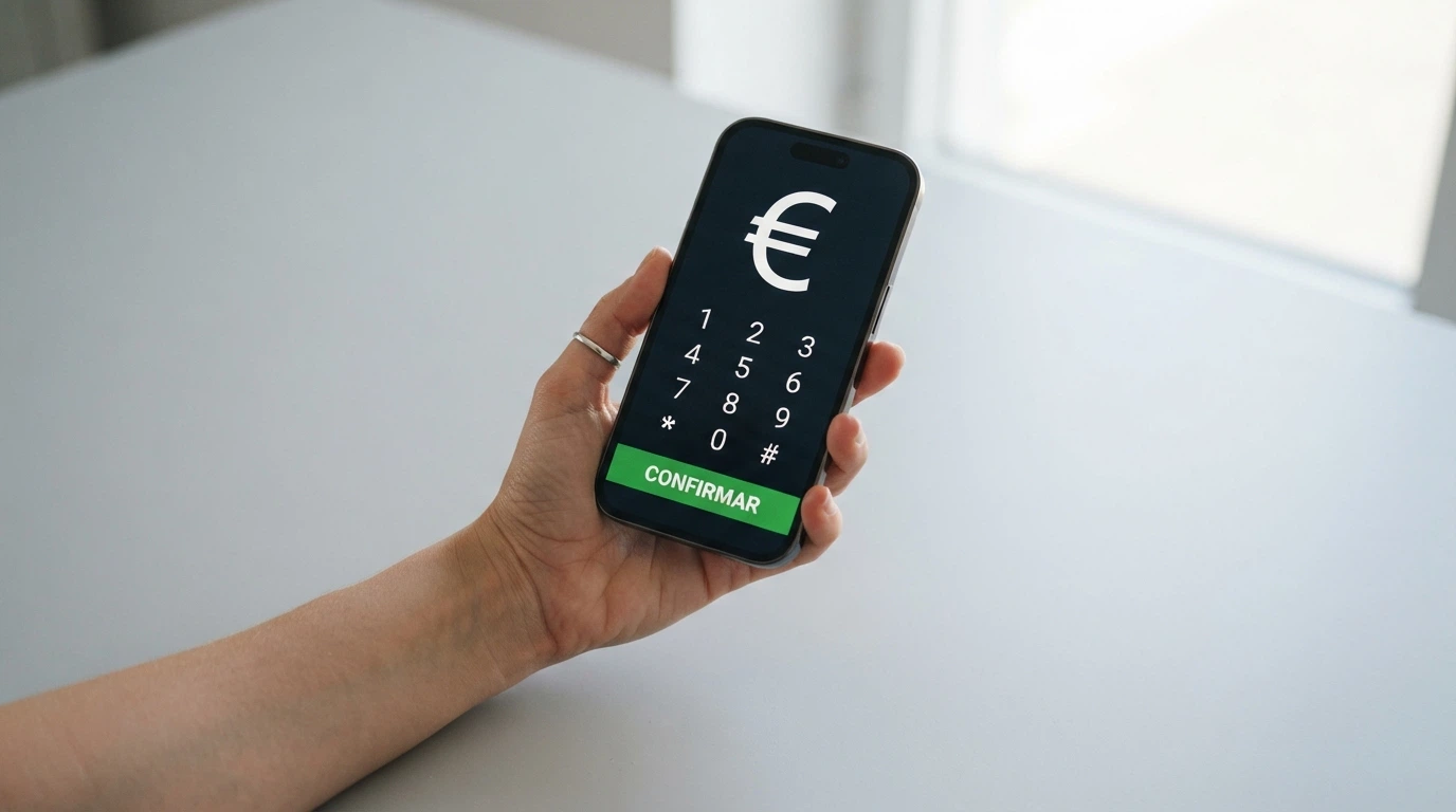 Un teléfono mostrando una pantalla de envío de XRP junto a la interfaz de cajero de un casino online