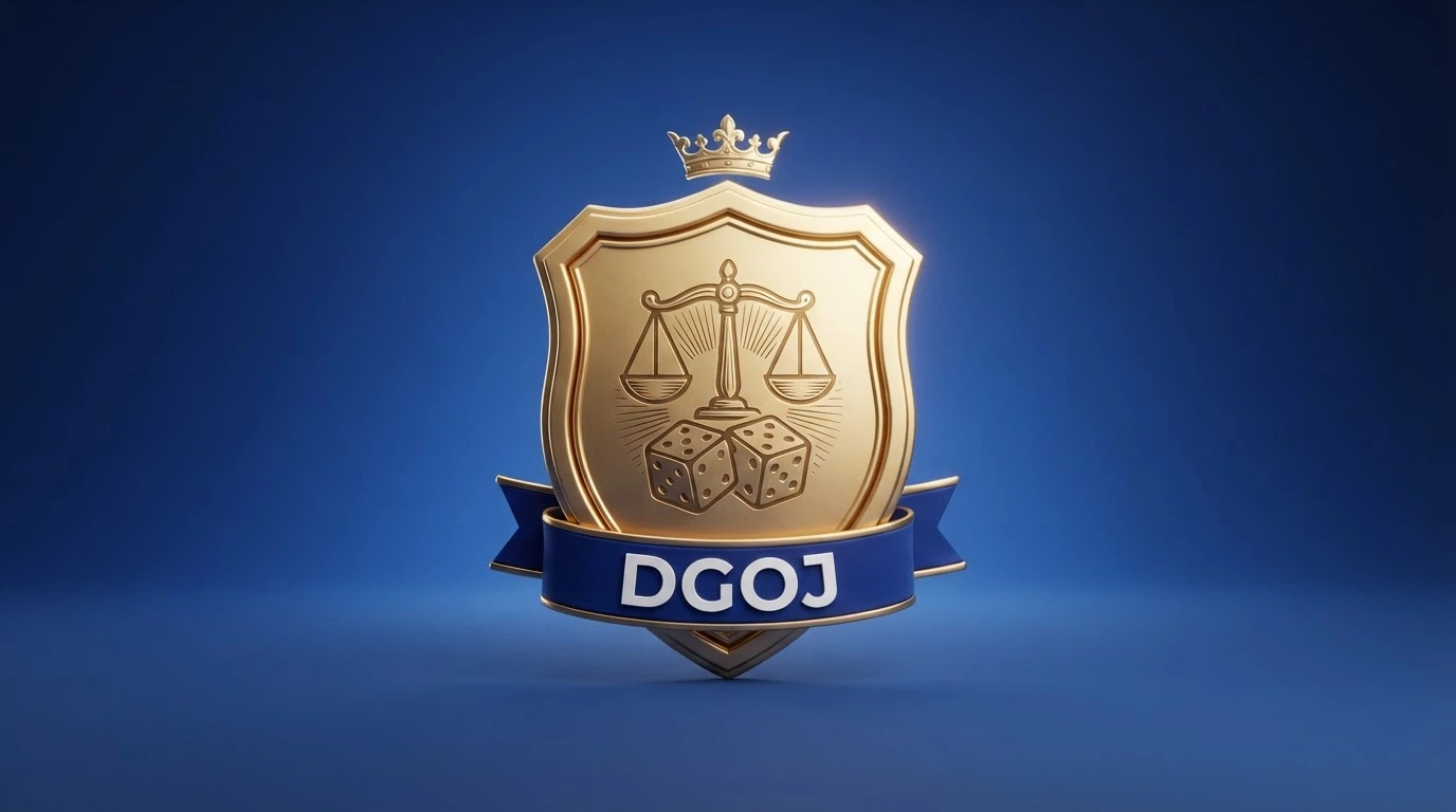 Logotipo oficial de la Dirección General de Ordenación del Juego sobre fondo institucional.