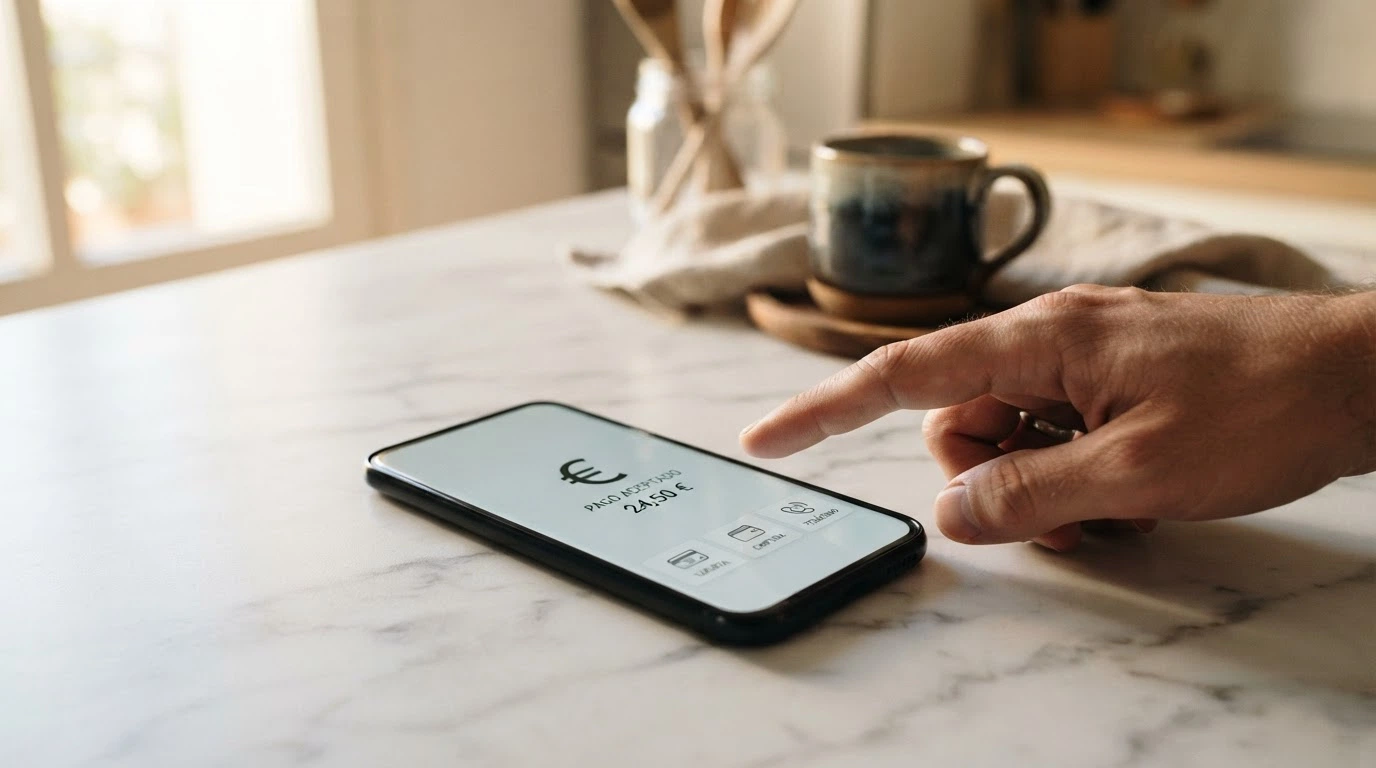 Pantalla de depósito mostrando Bizum, PayPal y tarjetas como opciones de pago