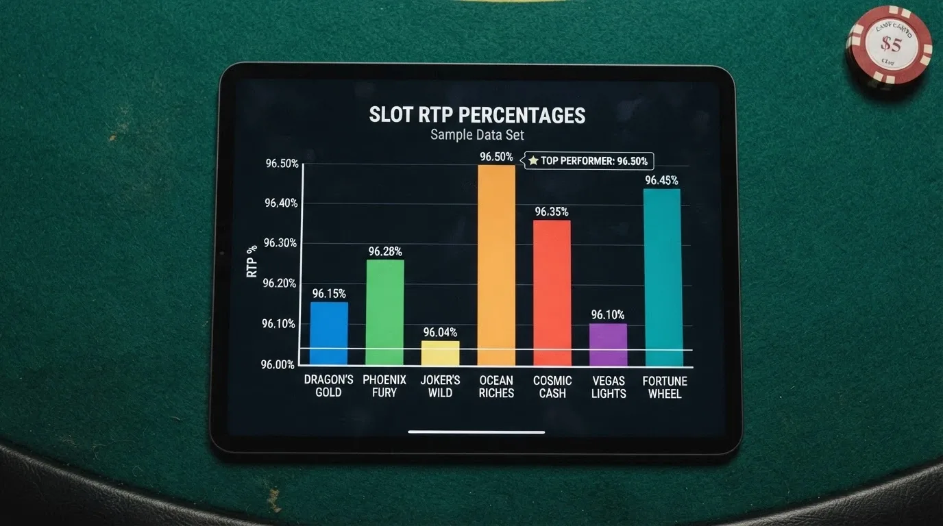 Una cuadrícula con las carátulas de las siete slots de Hacksaw Gaming con RTP documentado, ordenadas de mayor a menor RTP